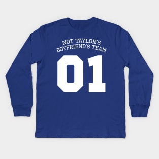 Funny Gift, Not Taylors Chief Boyfriend’s Team Kids Long Sleeve T-Shirt